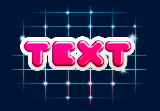 Sticker Style Text Effect