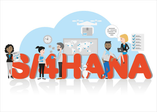 Business Team implementing S4HANA