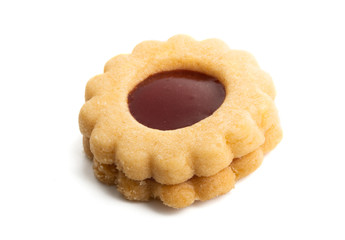 fruit jelly cookies isolated
