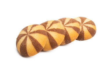 striped cookies isolated