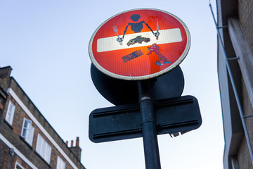 street art in a traffic signal