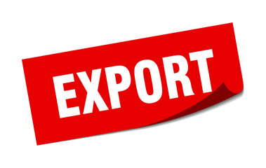 export sticker. export square isolated sign. export
