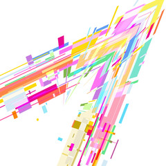 Colorful background with arrows