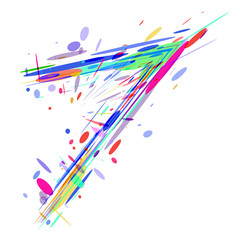 Colorful background with arrows