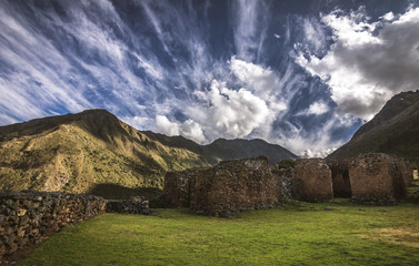 Inca ruins in Peru.