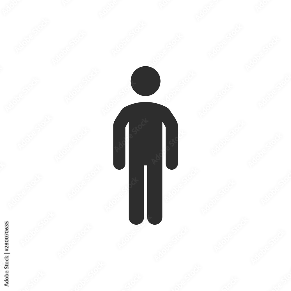 Poster walk icon template color editable. walk symbol vector sign isolated on white background. simple logo