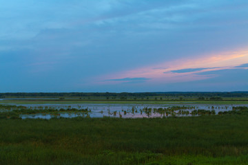 Sunrise at Dixon Waterfowl Refuge