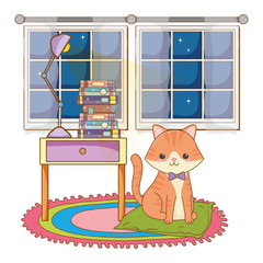 Cat cartoon design vector illustrator