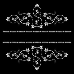 Frame with monograms for design and decorate.