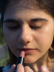 Obraz premium Portret of young girl, makeup