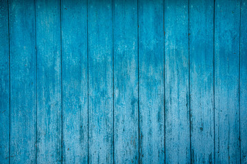 Fototapeta na wymiar old blue wood texture background