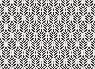 Foto op Plexiglas Bloemenprints Naadloze Arabesque bloemmotief. Art Deco-stijl achtergrond. Vector abstracte bloem textuur.