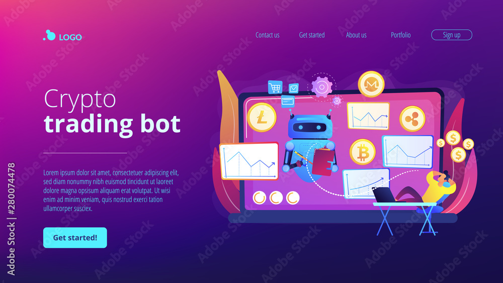 Poster cryptocurrency mining software, artificial intelligence for e business. crypto trading bot, automate