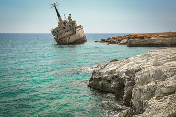 Abandoned ship wreck