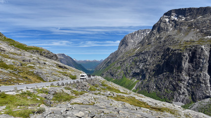 Obraz premium Trollstigen famous scenic road, Norway