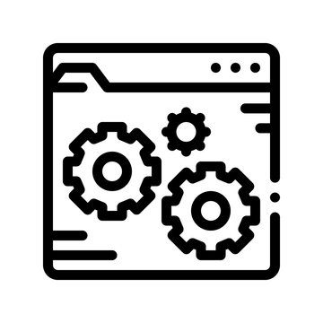 recommend clip art: Fixing File Coding System Vector Thin Line Icon. Binary Coding System, Data Encryption Linear Pictogram. Web Development, Programming Languages, Bug Fix, HTML, Script Contour Illustration