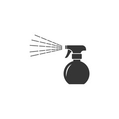 Bottle spray icon template color editable. Cleaning spray bottle symbol vector sign isolated on white background. Simple logo vector illustration for graphic and web design.