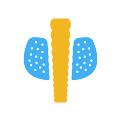 thyroid gland icon from medical collection