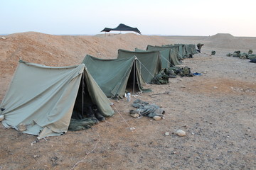 tent in the desert