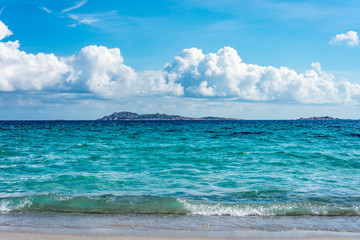 Capriccioli beach in Sardinia, Italy.