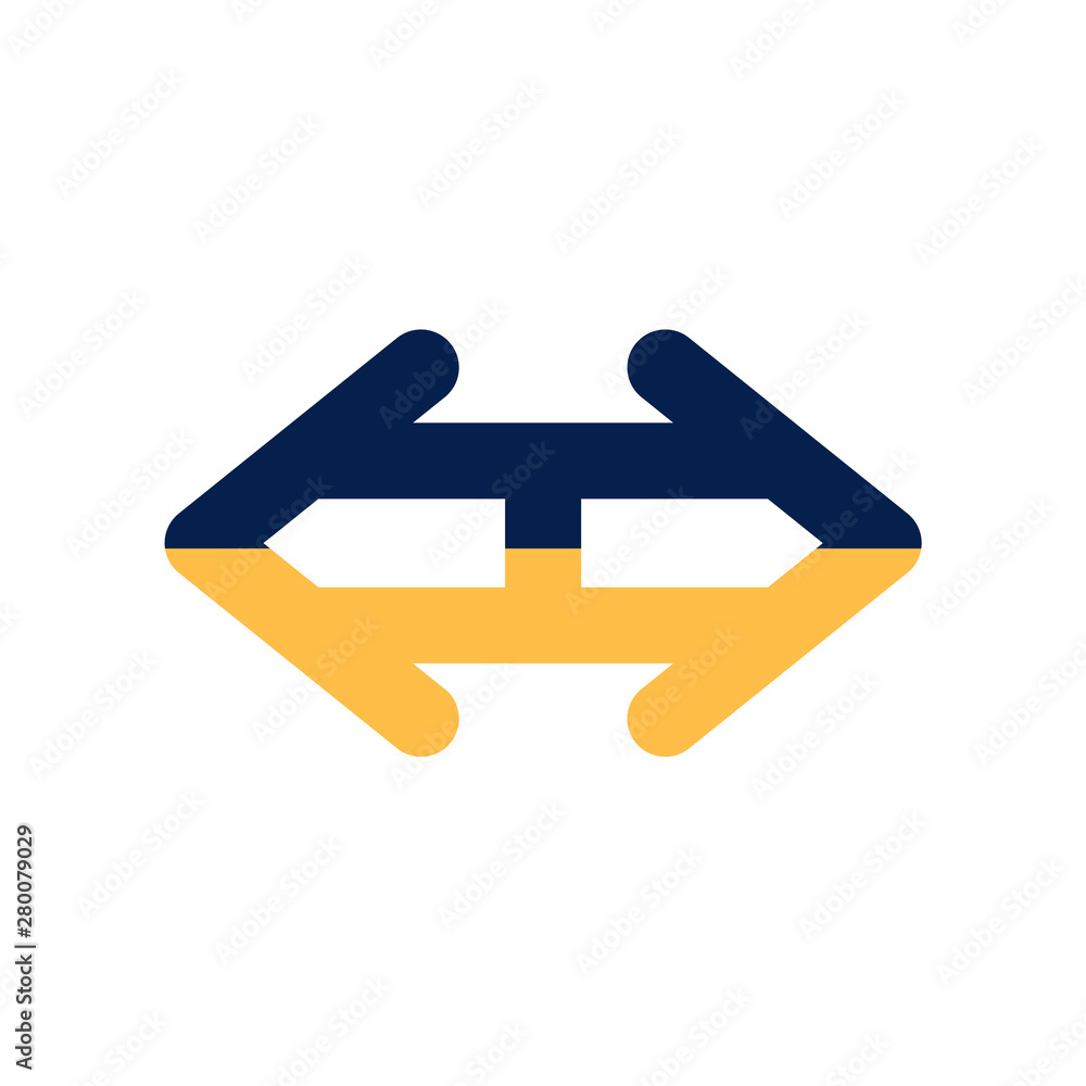 Poster maths sign if and icon from signs collection