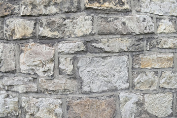 Stone wall texture. Castle brick detail.