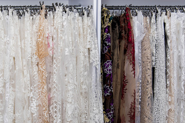 lace store background. Fashion Banner background.