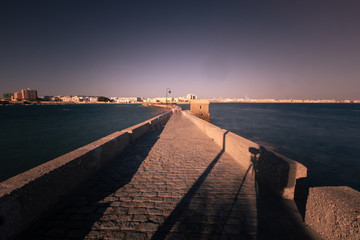 Obraz premium View from the city of Cadiz at Andalucia, Spain.
