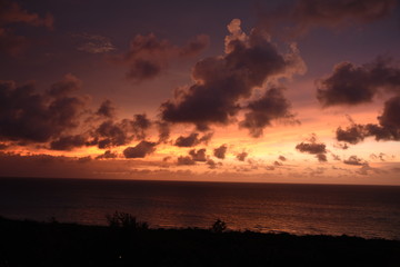 Fototapeta na wymiar Sonnenuntergang auf Kuba