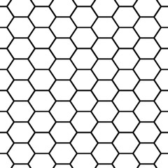 Seamless vector honeycomb hexagon pattern.