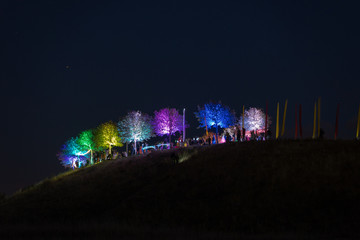 Illuminierter Kronsberg 2018 (Hannover)