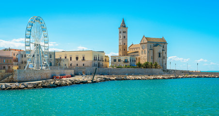 Trani waterfront with the beautiful Cathedral. Province of Barletta Andria Trani, Apulia (Puglia),...