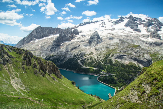 Alpine landscape in the Dolomites, Italy. © nadianb