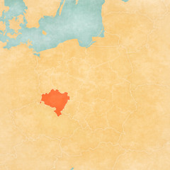 Map of Poland - Lower Silesia