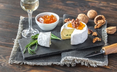 Cambozola cheese close-up