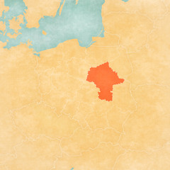 Map of Poland - Masovia