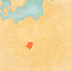 Map of Poland - Opole