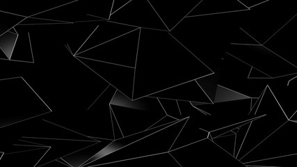 3D rendering background of abstract geometric triangles