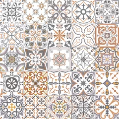 Tafelkleed Grote set tegels in Portugese stijl. © jolie_nuage