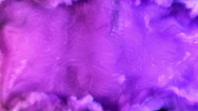 Colorful pink smoke. Ink swirling underwater. Colored acrylic cloud abstract smoke explosion animation. Close up view