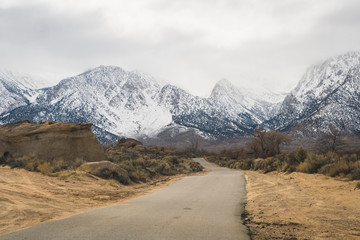 Beautiful scenery in Alabama Hills in California, United States