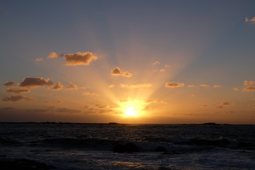 Fototapeta premium sunset over sea