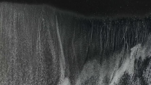 Black sand Beach Aerial View