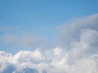 Fototapeta premium Heap lining. The weather before the rain. Blue sky.