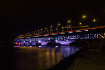 bridge at night