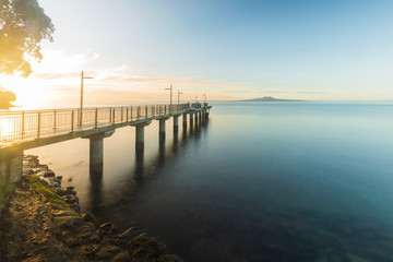 pier at sunset