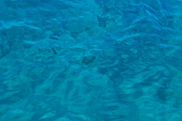 simple background of swimming pool blue water surface 