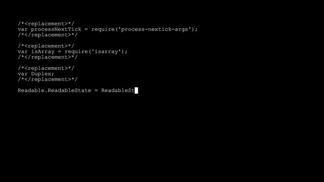 Computer code Javascript scrolls through the screen.