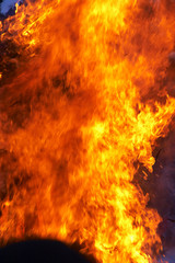 Wild red flame background