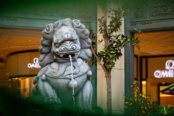 chinese lion statue